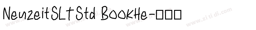 NeuzeitSLTStd BookHe字体转换